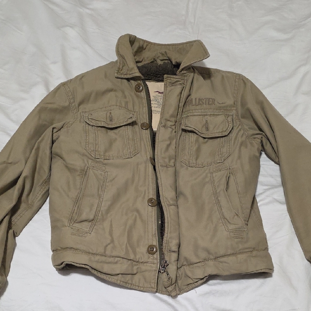 Hollister Men's Khaki Field Jacket